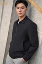 WAJKBD186M - ĐEN_3 Ảnh của Áo jacket cổ đức 2 lớp